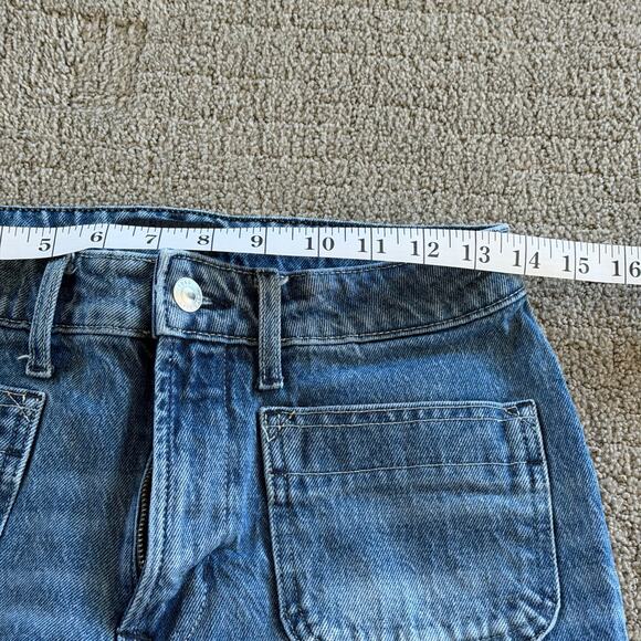 Free Assembly 6 Wide Leg Front Pocket Denim Jeans - Picture 3 of 5